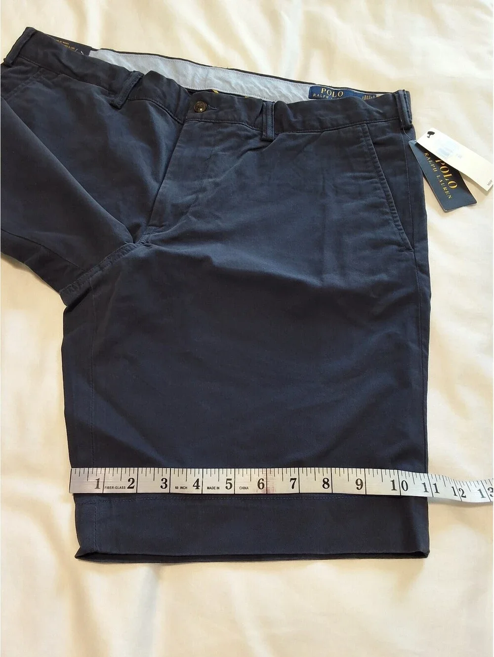 Polo Ralph Lauren Stretch Slim Fit Navy Blue Shorts Size 36